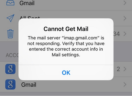 cannot get Gmail