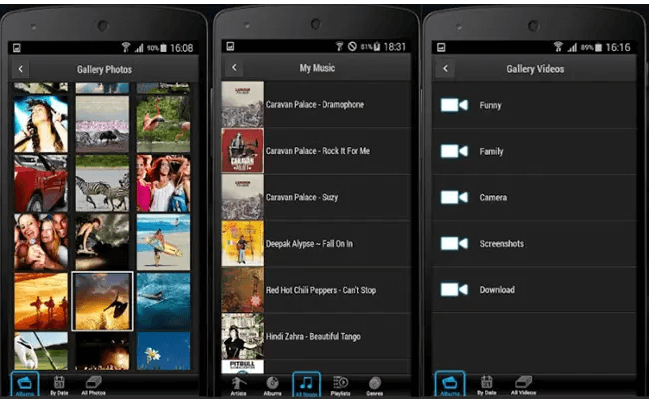 cast photos videos audio with imediashare