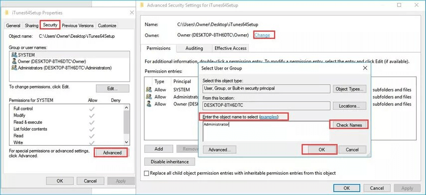 change-ownership-for-the-file