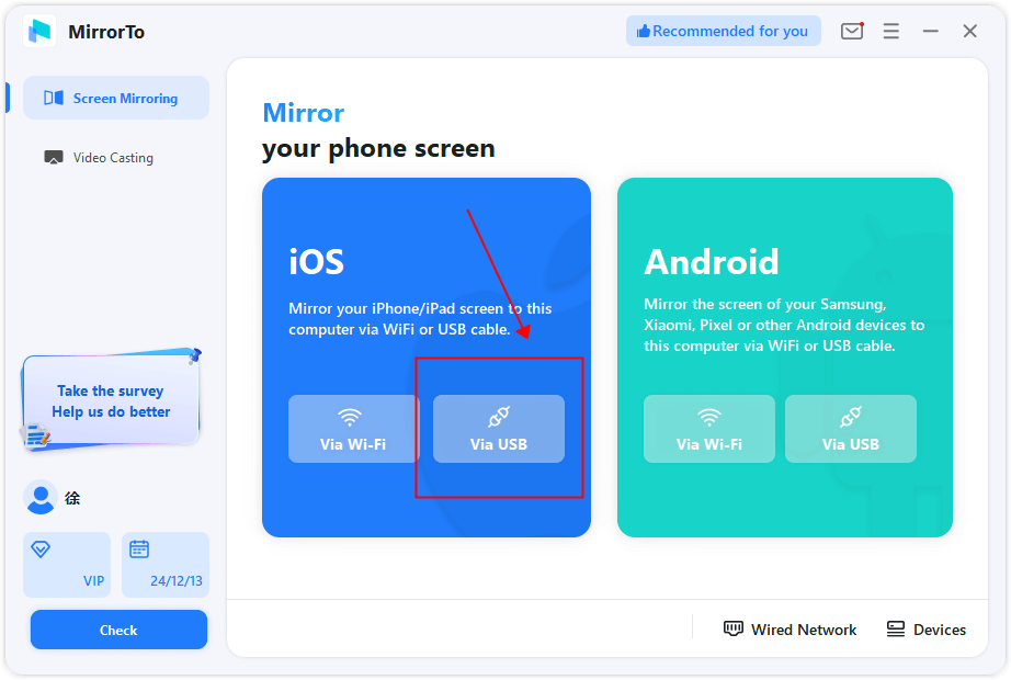 use usb cable to connect iphone and pc