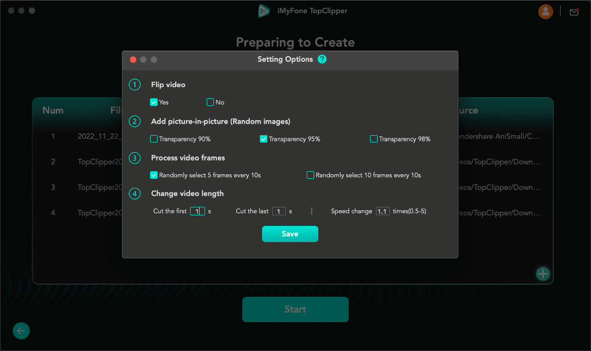 click here to adjust settings topclipper mac