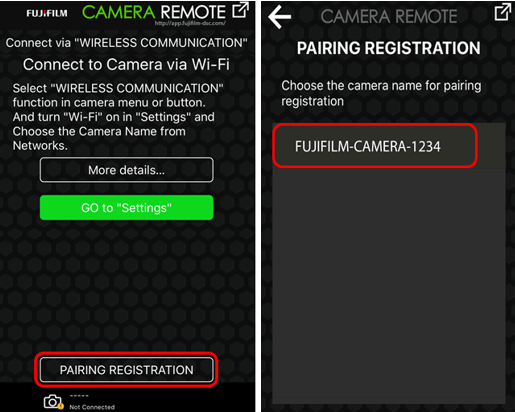 connect fujifilm camera