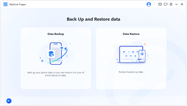 back up iphone data with fixppo