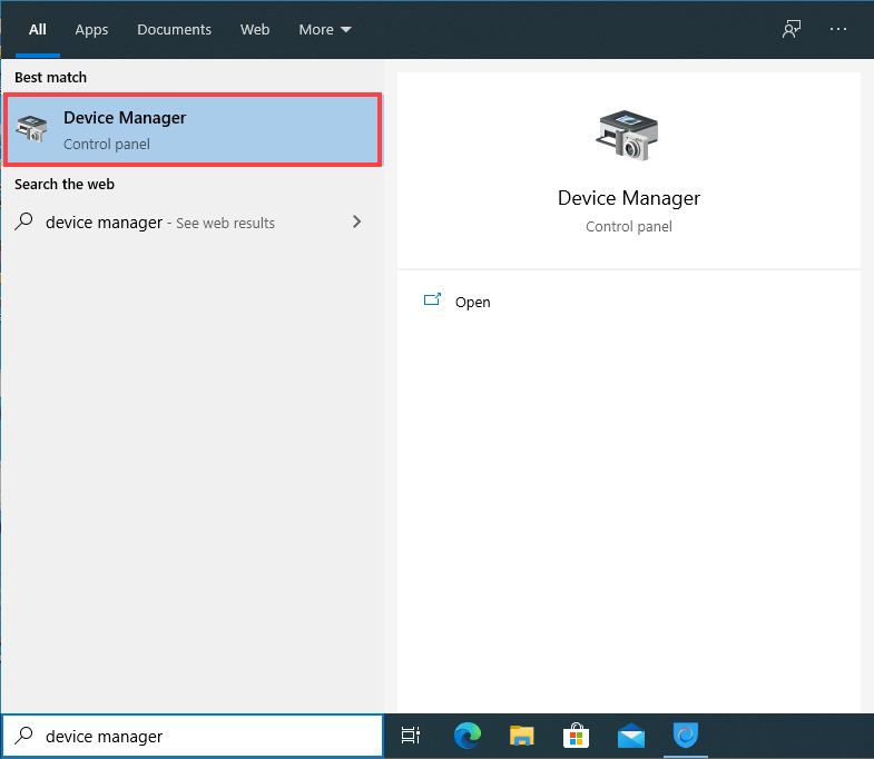 select device manager