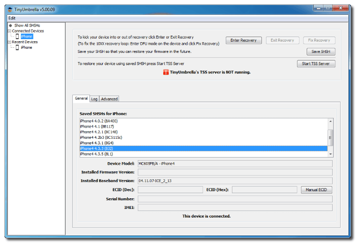 downgrade iOS with tinyumbrella ios downgrade program