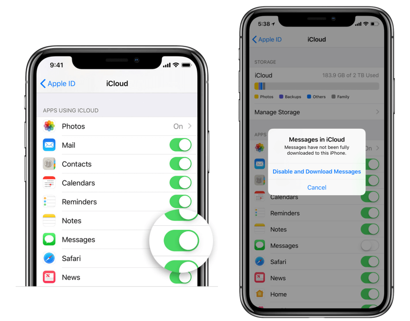 download text messages from iCloud