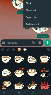 export chat in whatsapp