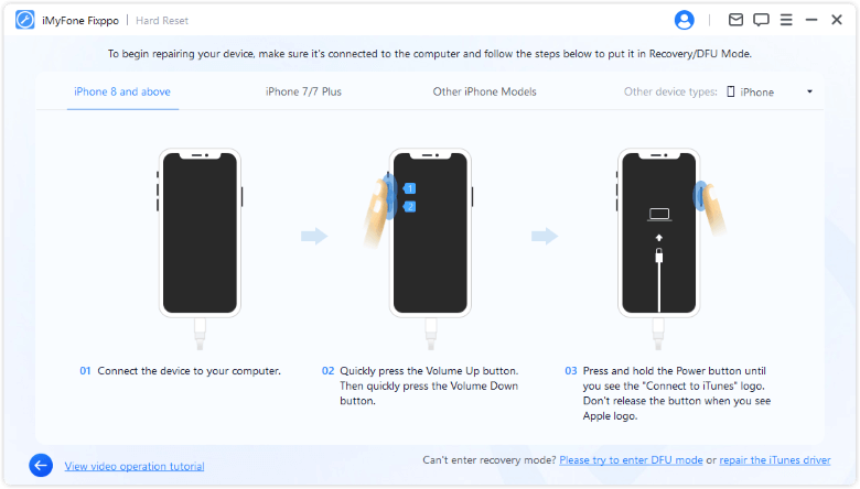 fixppo enter recovery mode for hard reset