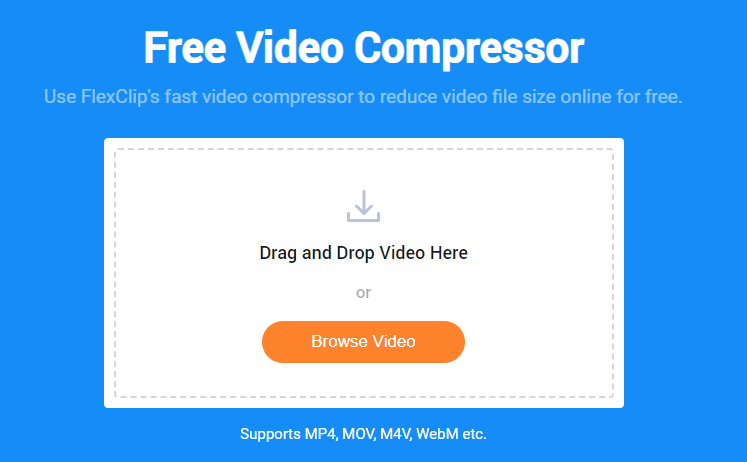 flexclip compress video