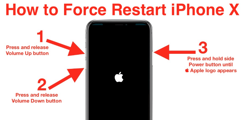 restart iphone x