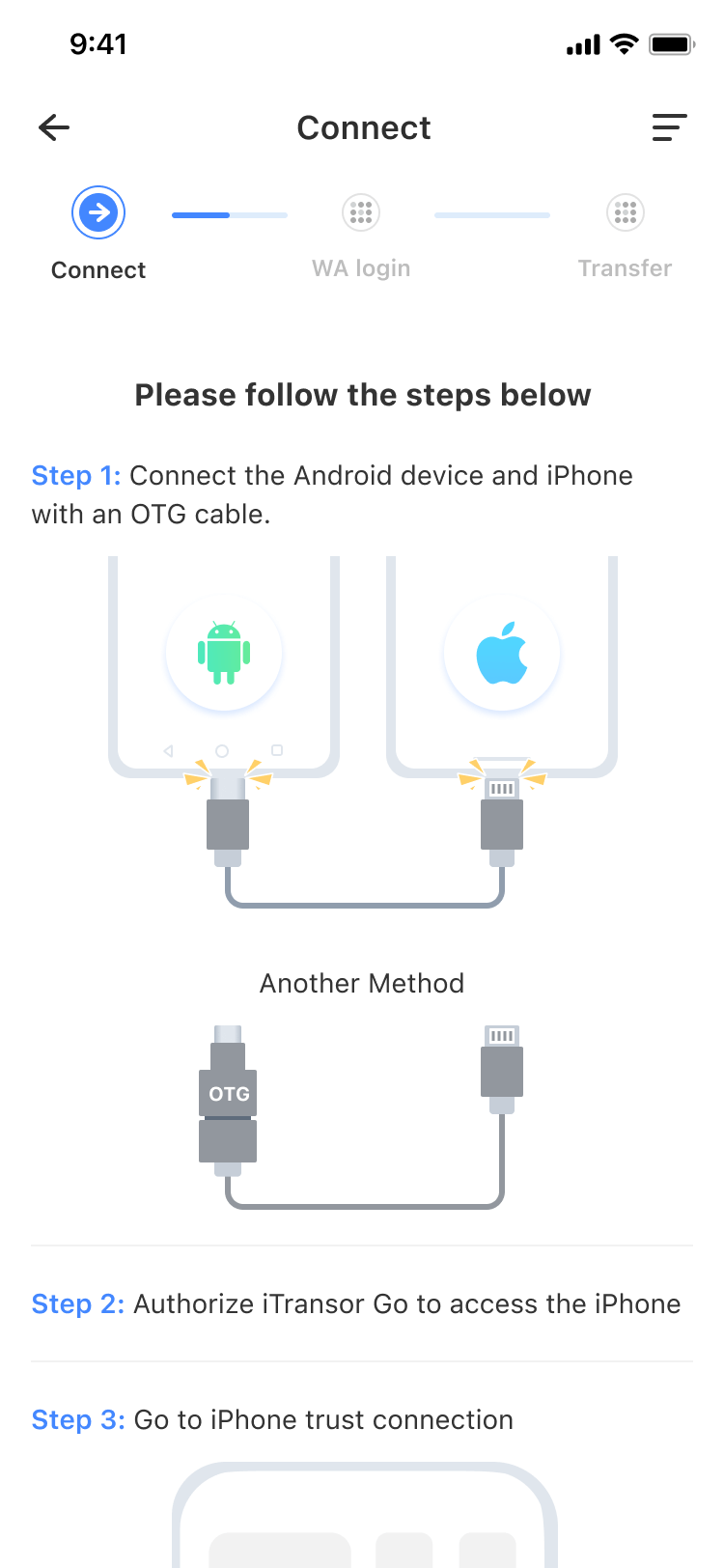 From Android to iPhone Step2