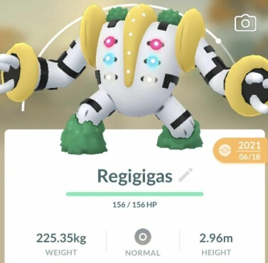 highest cp pokemon in pokemon go regigigas