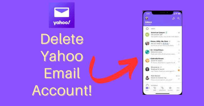 how to delete Yahoo email account