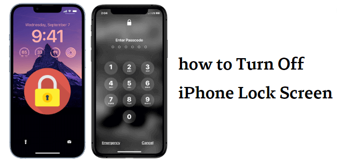 how to turn off screen lock on iphone