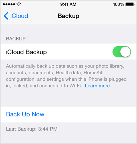 icloud backup