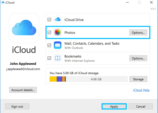 Download Photos from icloud Photos Library to PC