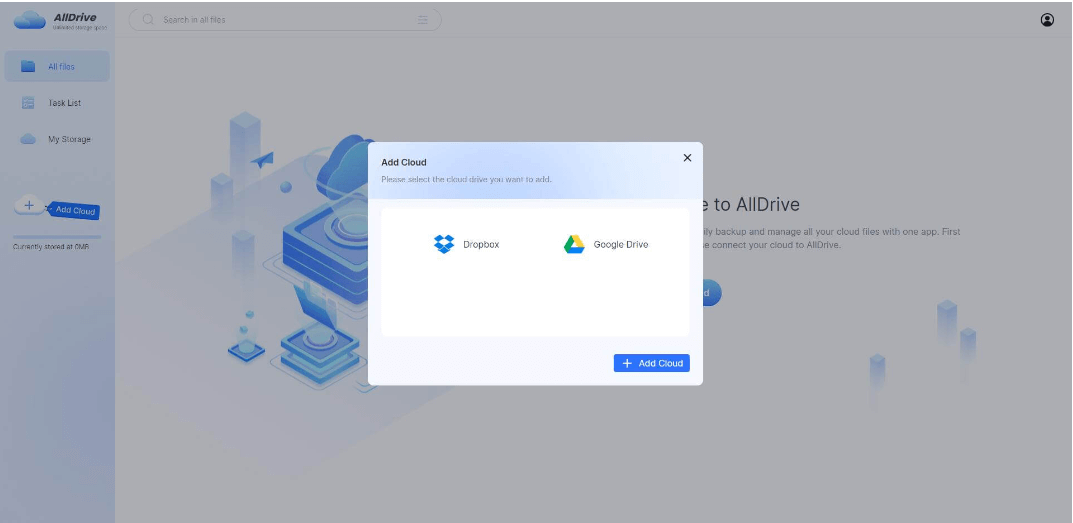 imyfone alldrive add cloud