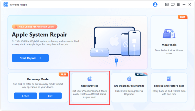 fixppo reset idevices tab