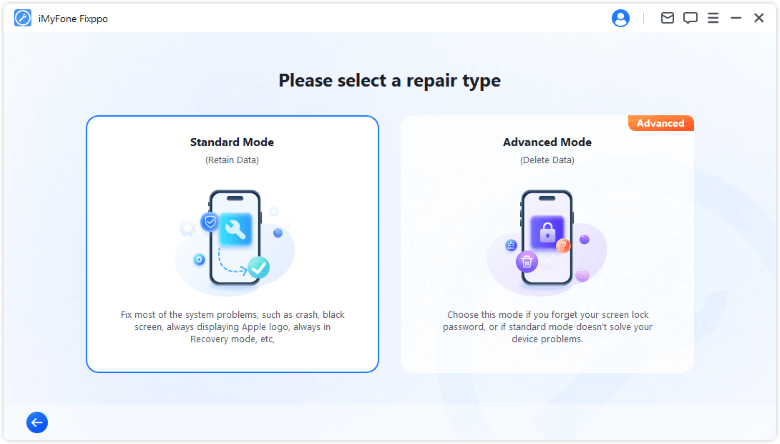 imyfone fixppo standard mode