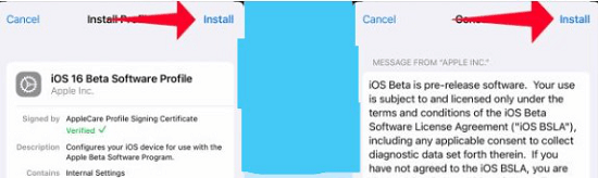 install ios 16 beta profile