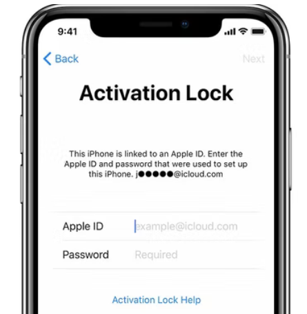 iPhone activation lock