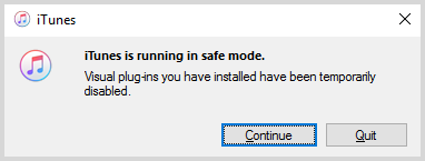 iTunes-Safe-Mode