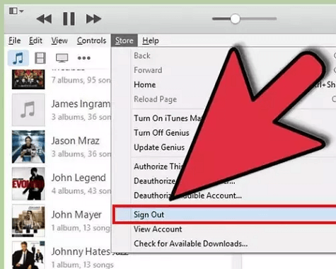 log out apple music on mac