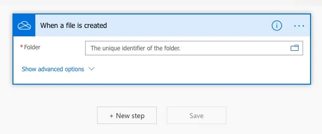  microsoft power automate select folder