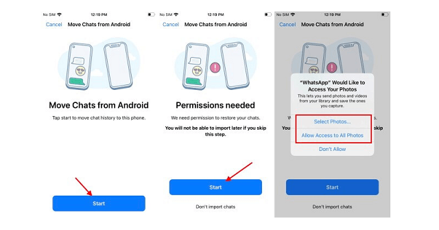 transfer whatsapp from android to iphone with factory reset