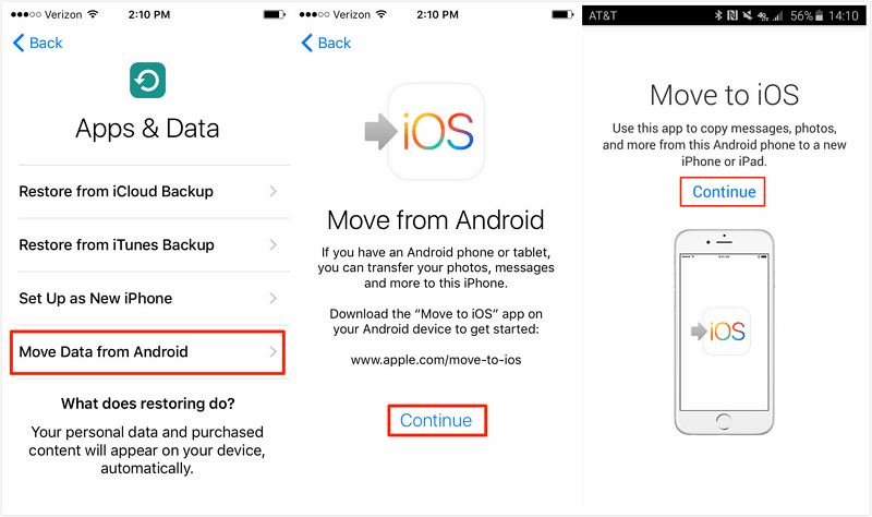 move to ios application