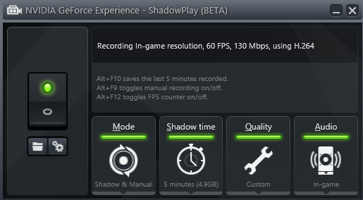 nvidia shadow play