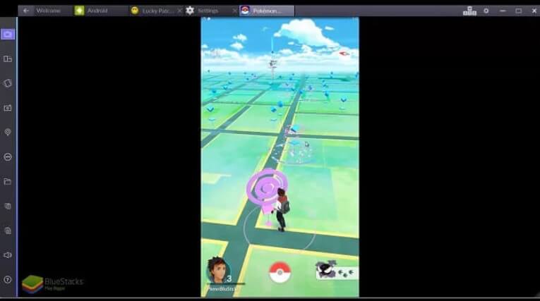 open pokemon in bluestacks to start