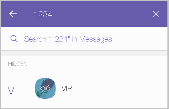 open hidden Viber chat