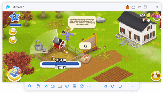 play hay day pc using mirrorto