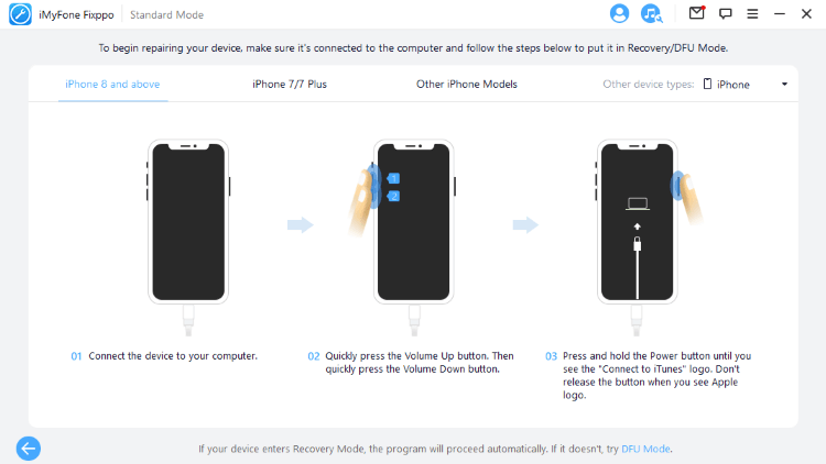 put device to Recovery Mode