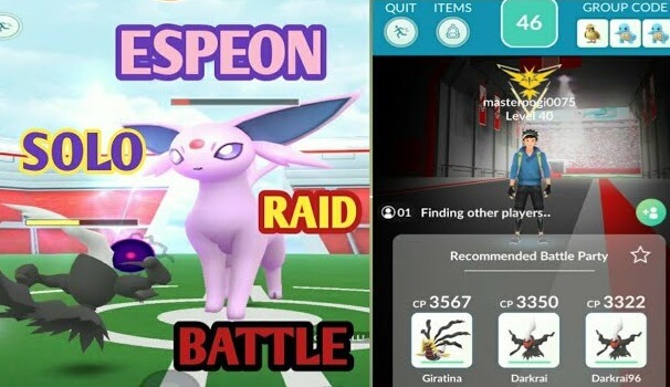 raid battle to get shiny espeon