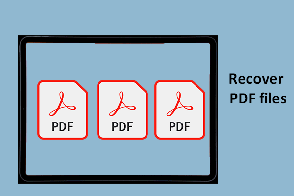 recover pdf files