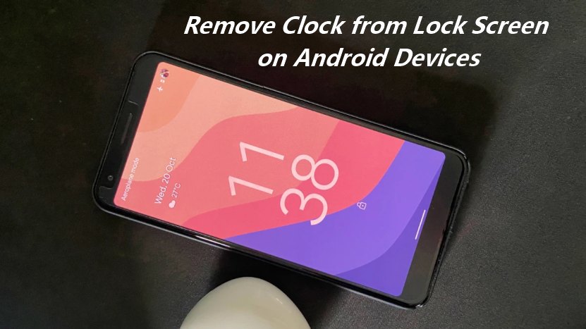 how to remove clock from lock screen