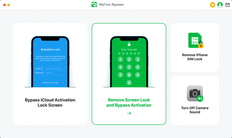 select remove screen lock and bypass activation