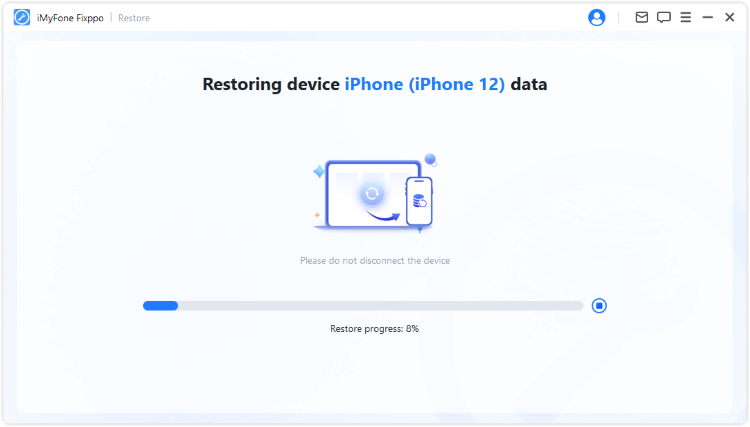 restore iphone data with fixppo