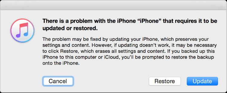 restore iphone in dfu mode with itunes