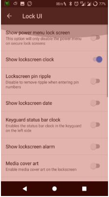 use rr to remove clock from lock screen