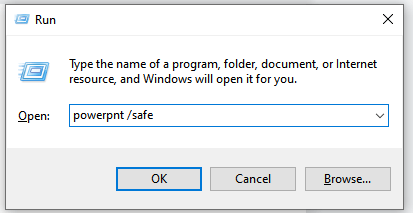 run powerpnt safe
