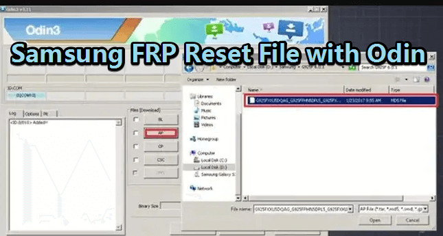 samsung frp reset firmware file with odin