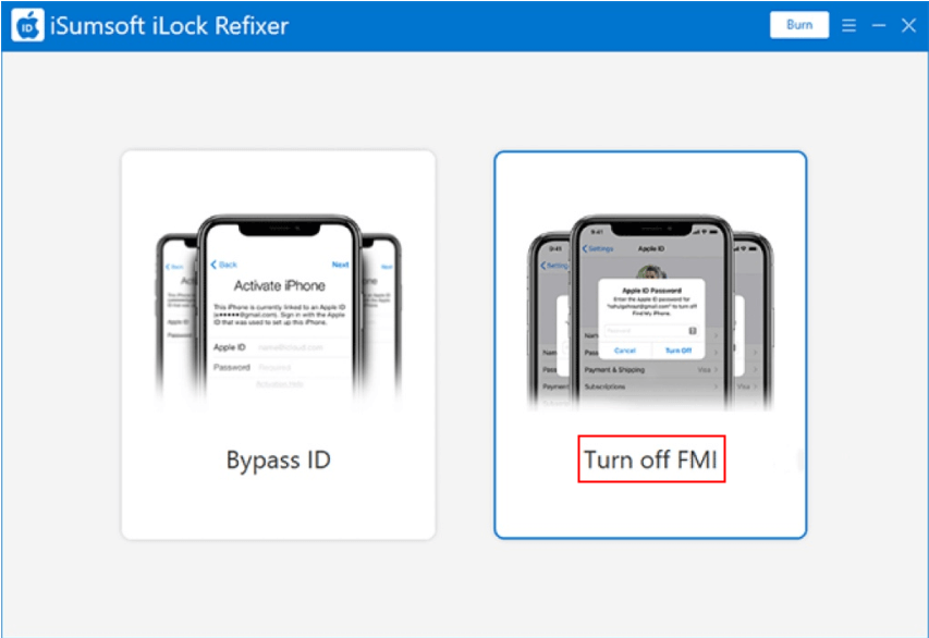 select turn off fmi by ilock refixer