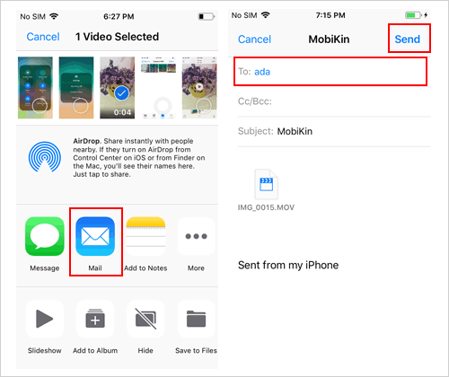 send video by email