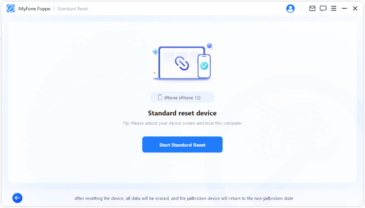 start standard reset device