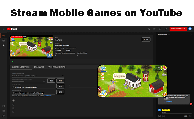 stream mobile games on youtube