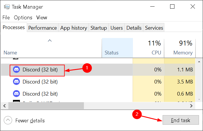 Task Manager End Discord