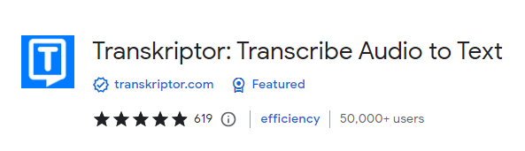 transkriptor speech to text